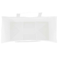 Produktbild för Papperspåsar 250 st med handtag vit 18x8x22 cm