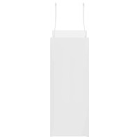 Produktbild för Papperspåsar 250 st med handtag vit 21x11x28 cm