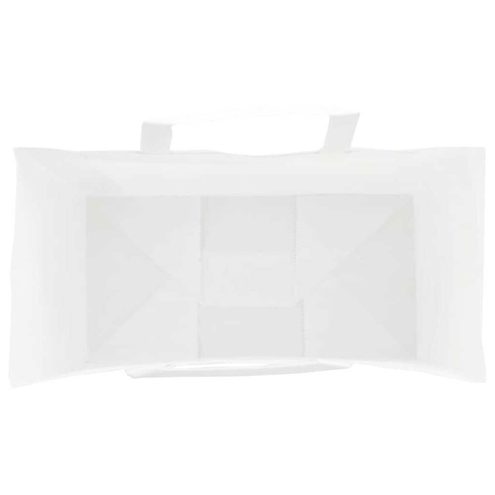 Produktbild för Papperspåsar 250 st med handtag vit 21x11x31 cm