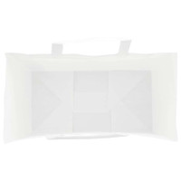 Produktbild för Papperspåsar 250 st med handtag vit 21x11x36 cm
