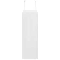 Produktbild för Papperspåsar 250 st med handtag vit 26x12x35 cm