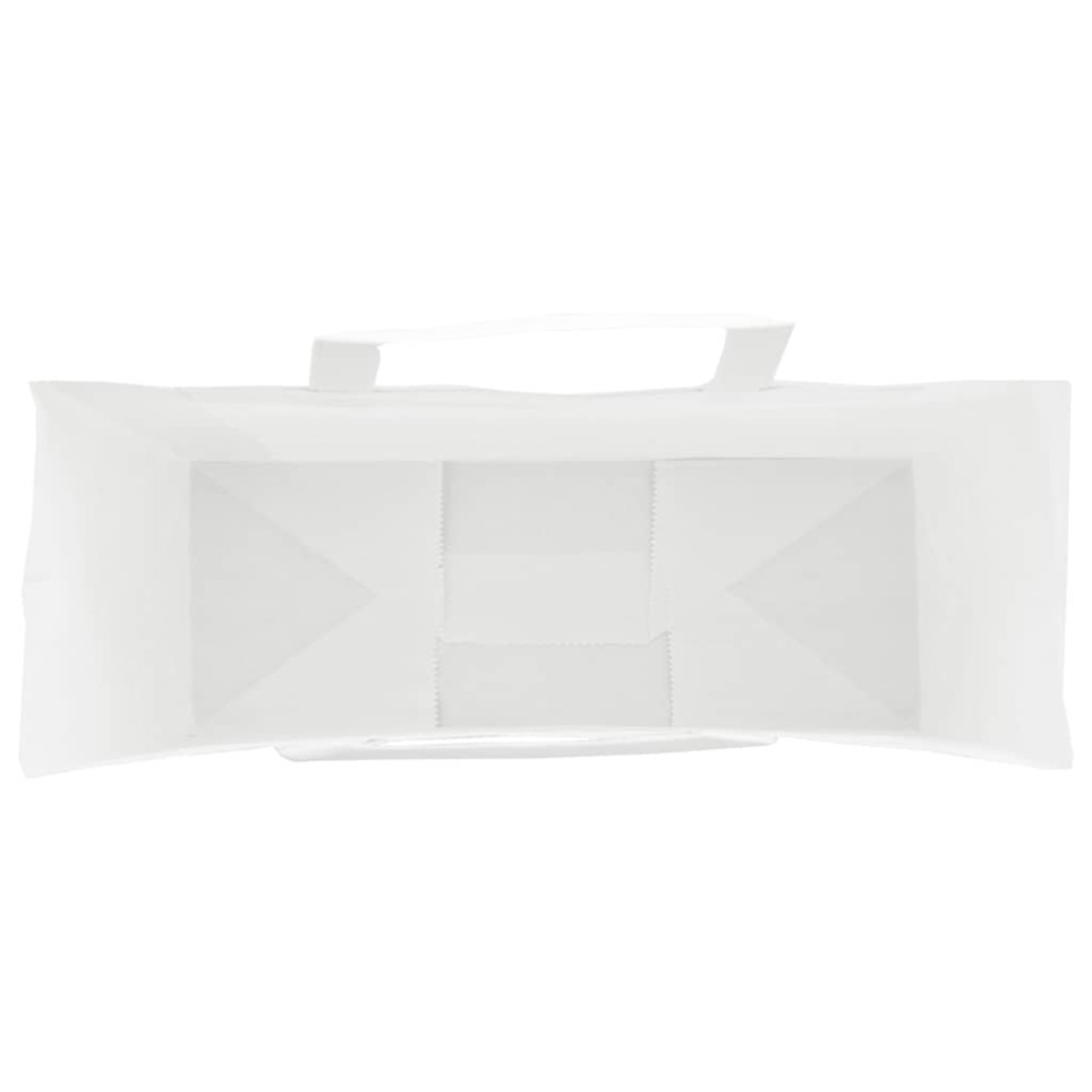 Produktbild för Papperspåsar 250 st med handtag vit 32x12x42 cm
