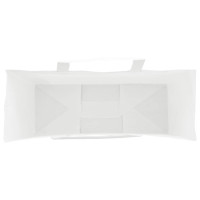 Produktbild för Papperspåsar 250 st med handtag vit 32x12x42 cm