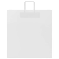 Produktbild för Papperspåsar 250 st med handtag vit 45x17x48 cm