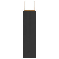 Produktbild för Papperspåsar 250 st med handtag svart 32x12x42 cm