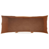 Produktbild för Papperspåsar 250 st med handtag svart 32x12x42 cm