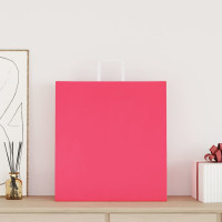 Produktbild för Papperspåsar 50 st med handtag rosa 45x17x48 cm