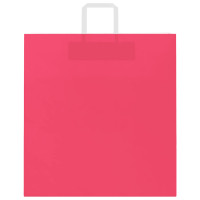 Produktbild för Papperspåsar 50 st med handtag rosa 45x17x48 cm