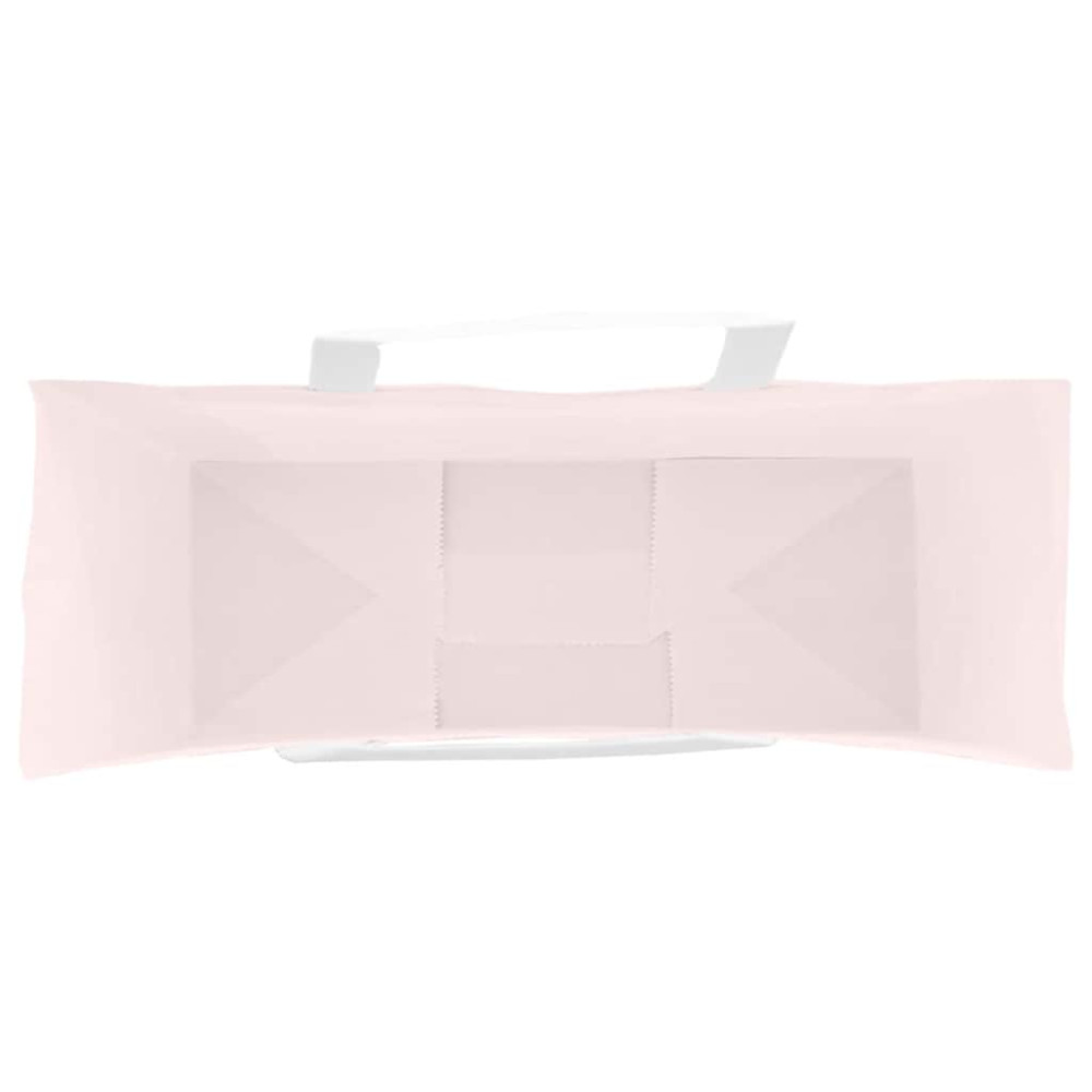 Produktbild för Papperspåsar 50 st med handtag rosa 45x17x48 cm