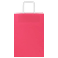 Produktbild för Papperspåsar 250 st med handtag rosa 21x11x31 cm