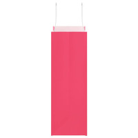 Produktbild för Papperspåsar 250 st med handtag rosa 21x11x31 cm