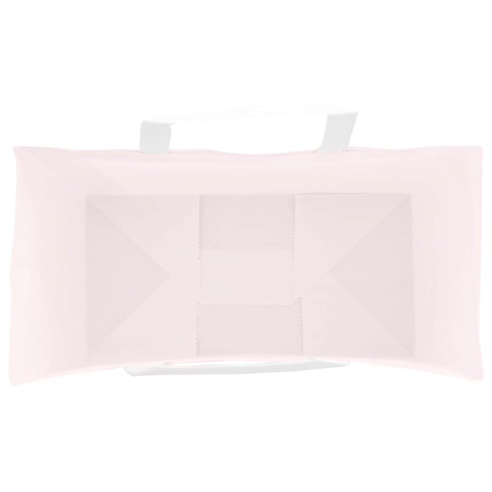 Produktbild för Papperspåsar 250 st med handtag rosa 21x11x31 cm