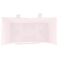 Produktbild för Papperspåsar 250 st med handtag rosa 21x11x31 cm