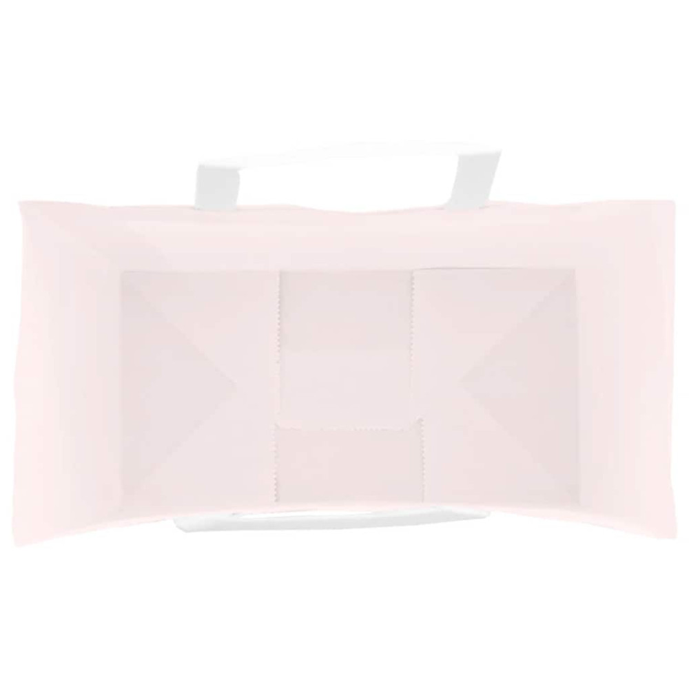 Produktbild för Papperspåsar 250 st med handtag rosa 21x11x36 cm