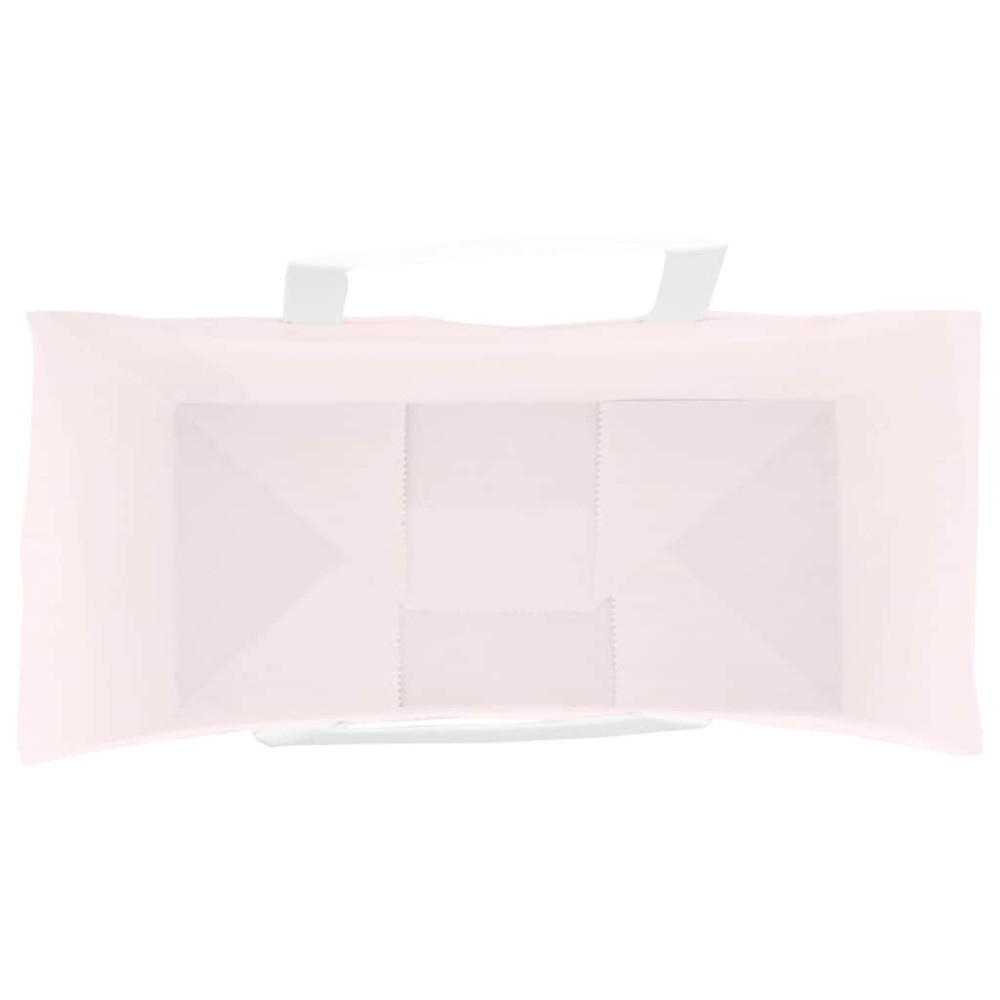 Produktbild för Papperspåsar 250 st med handtag rosa 26x12x35 cm