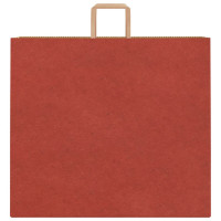 Produktbild för Papperspåsar 250 st med handtag röd 54x15x49 cm
