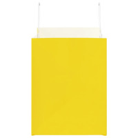 Produktbild för Papperspåsar 250 st med handtag gul 32x22x28 cm