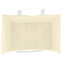Produktbild för Papperspåsar 250 st med handtag gul 32x22x28 cm