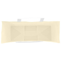 Produktbild för Papperspåsar 250 st med handtag gul 45x17x48 cm