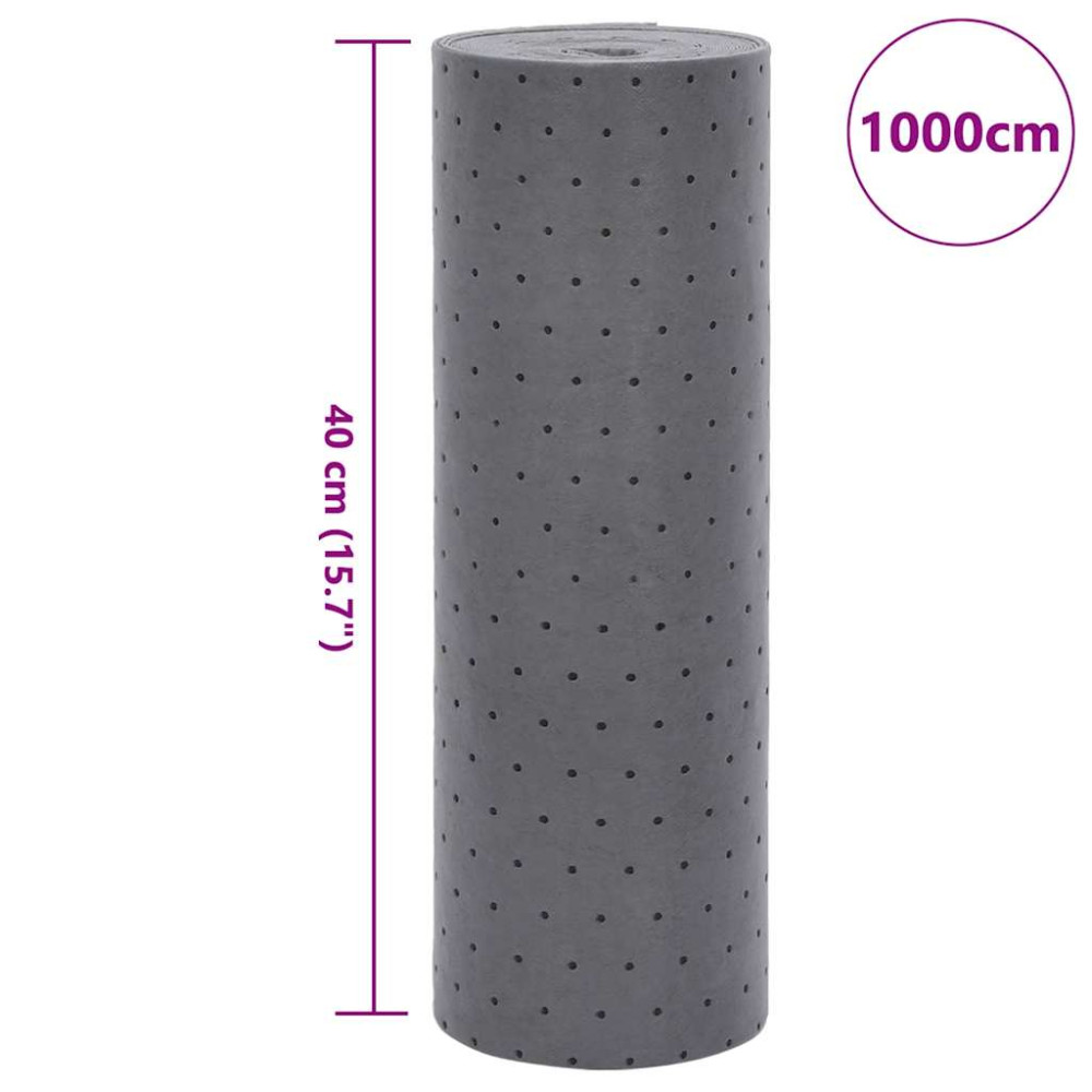Produktbild för Oljeabsorberande dyna grå 40x1000 cm