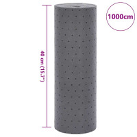Produktbild för Oljeabsorberande dyna grå 40x1000 cm
