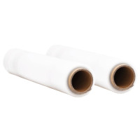 Produktbild för Sträckfilm 2 st transparent 23 μm 50 cm x 150 m