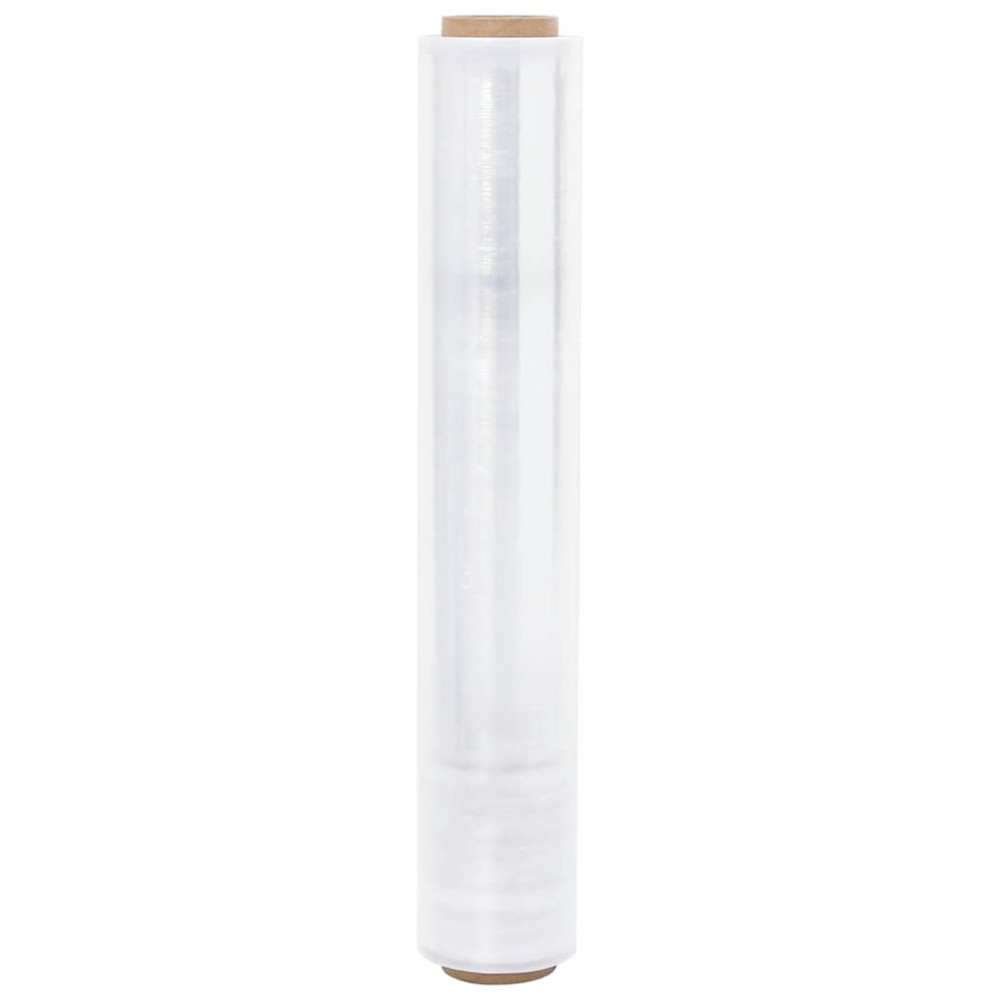 Produktbild för Sträckfilm 2 st transparent 23 μm 50 cm x 150 m