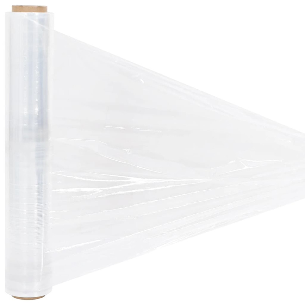 Produktbild för Sträckfilm 2 st transparent 20 μm 50 cm x 300 m