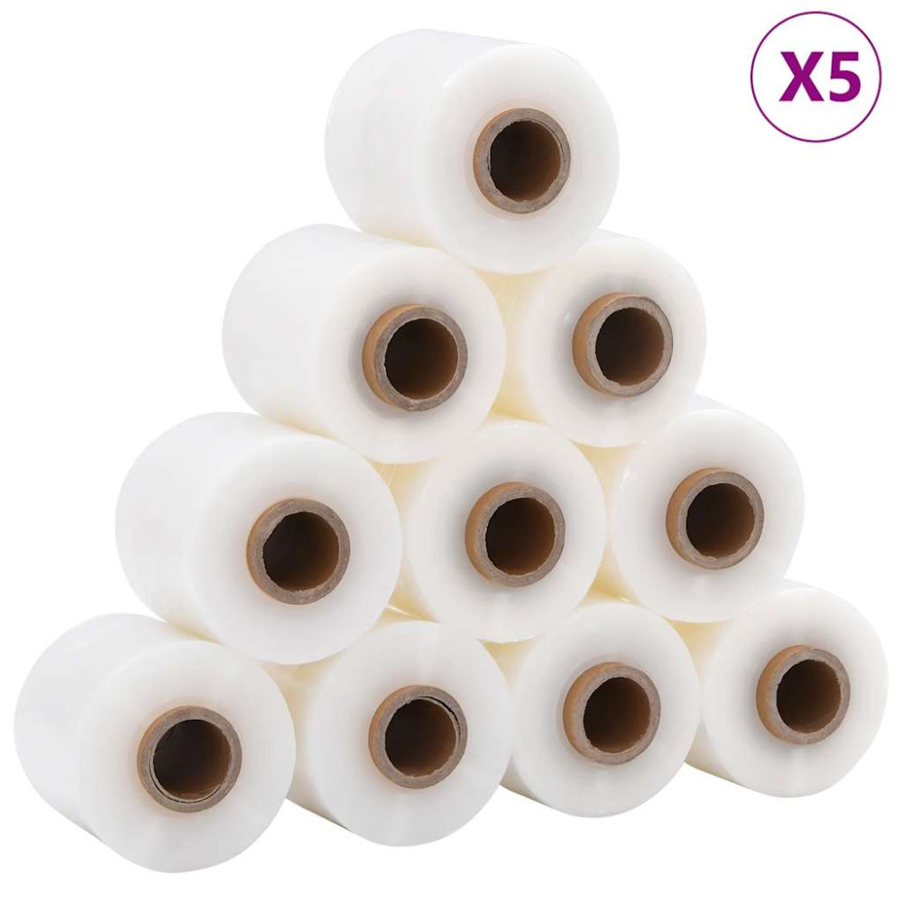 Produktbild för Sträckfilm 50 st transparent 23 μm 10 cm x 150 m