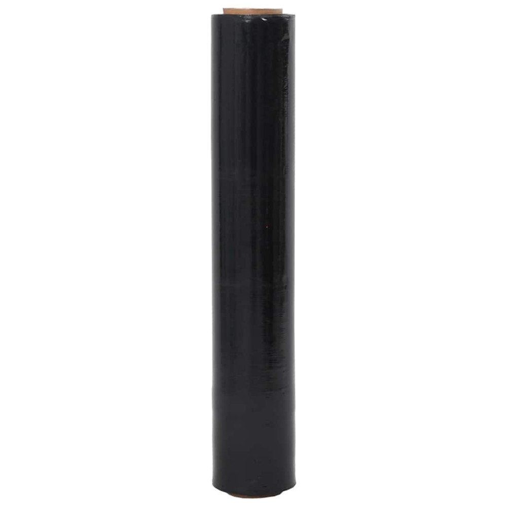 Produktbild för Sträckfilm 2 st Svart 23 μm 50 cm x 300 m