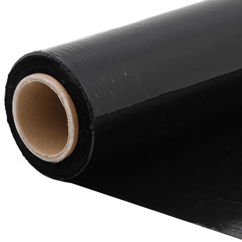 Produktbild för Sträckfilm 2 st Svart 30 μm 50 cm x 300 m