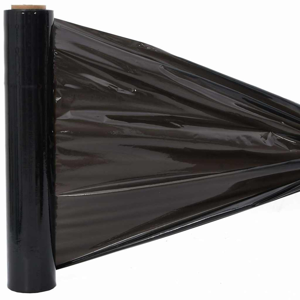 Produktbild för Sträckfilm 2 st Svart 30 μm 50 cm x 300 m
