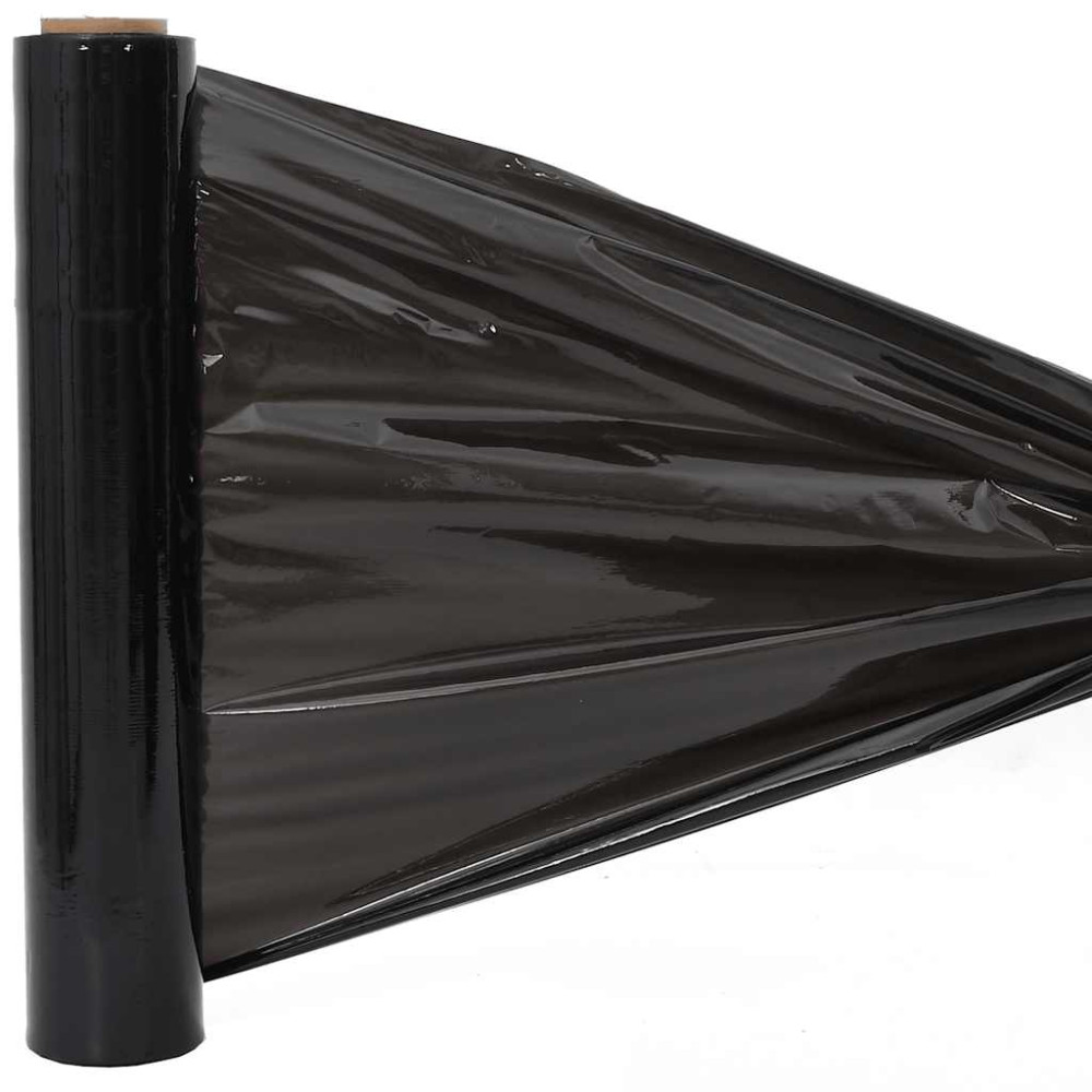 Produktbild för Sträckfilm 6 st Svart 17 μm 50 cm x 300 m