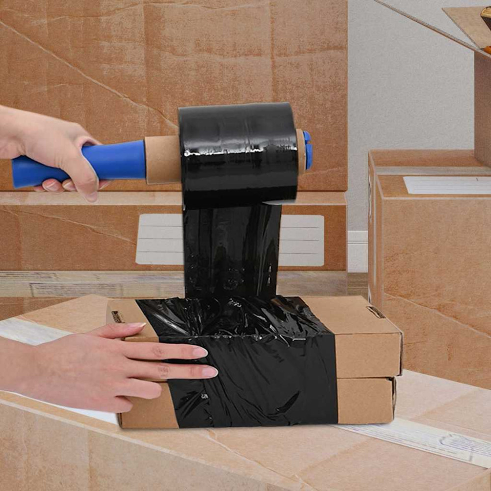 Produktbild för Sträckfilmer 10 st svart 23 μm 10 cm x 300 m