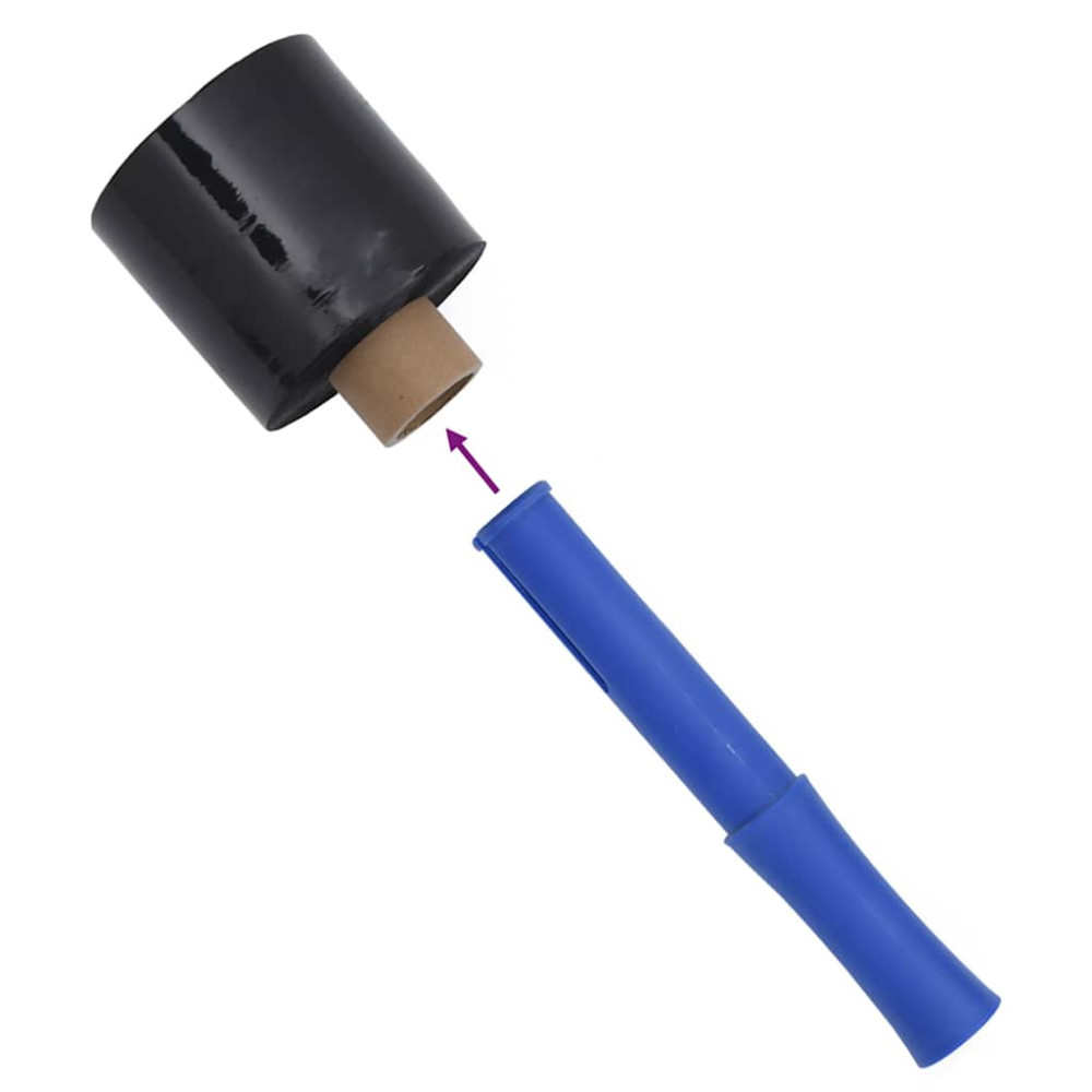 Produktbild för Sträckfilmer 10 st svart 23 μm 10 cm x 300 m