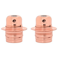 Produktbild för Lamphållare 2 st roséguld E27