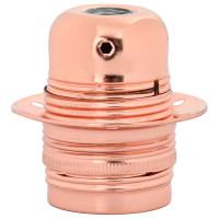 Produktbild för Lamphållare 2 st roséguld E27