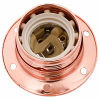 Produktbild för Lamphållare 2 st roséguld E27