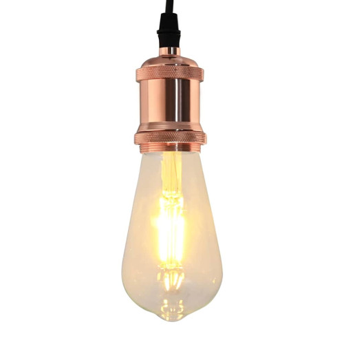 vidaXL Lamphållare 2 st roséguld E27