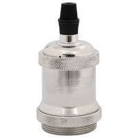 Produktbild för Lamphållare 2 st Satin Nickel E27