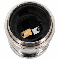 Produktbild för Lamphållare 2 st Satin Nickel E27