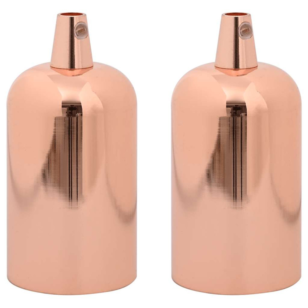 Produktbild för Lamphållare 2 st roséguld E27