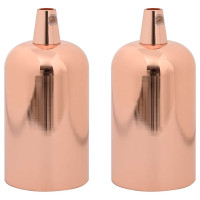 Produktbild för Lamphållare 2 st roséguld E27