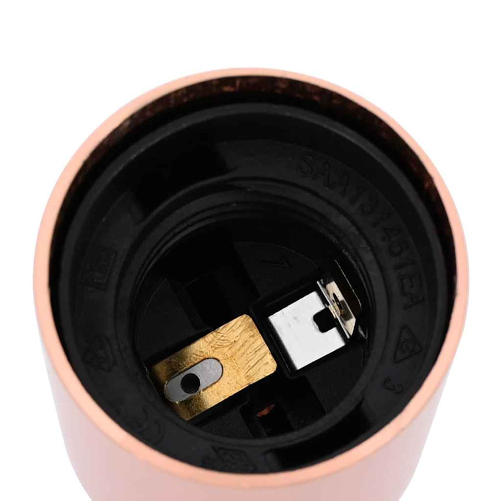 Produktbild för Lamphållare 2 st roséguld E27