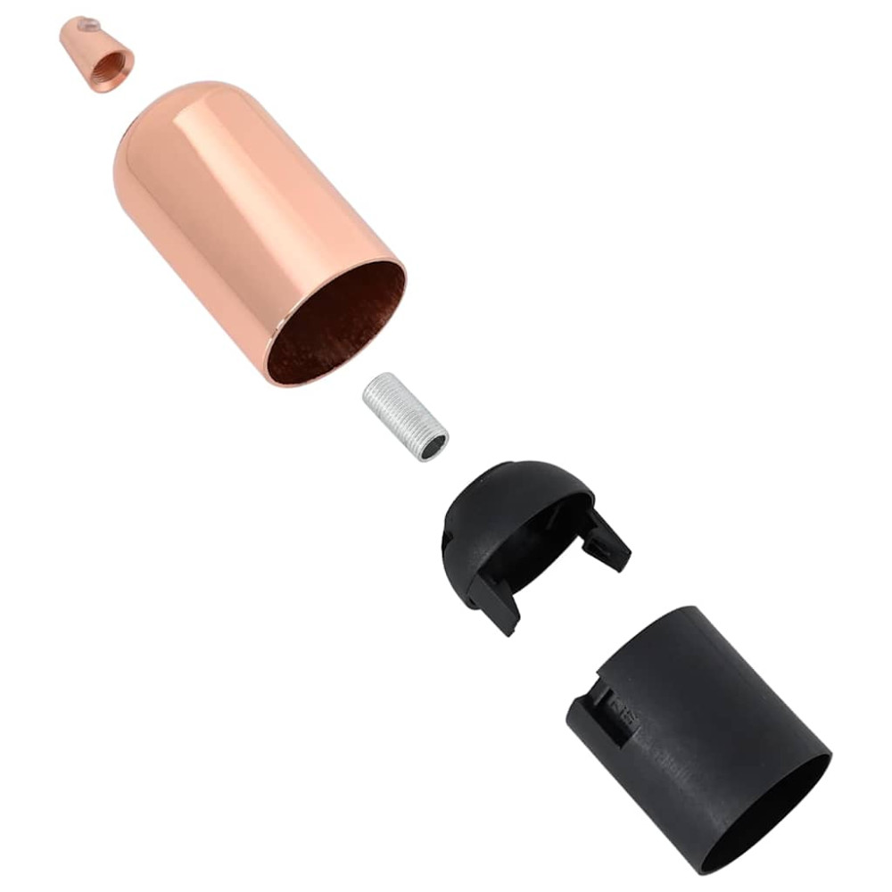 Produktbild för Lamphållare 2 st roséguld E27