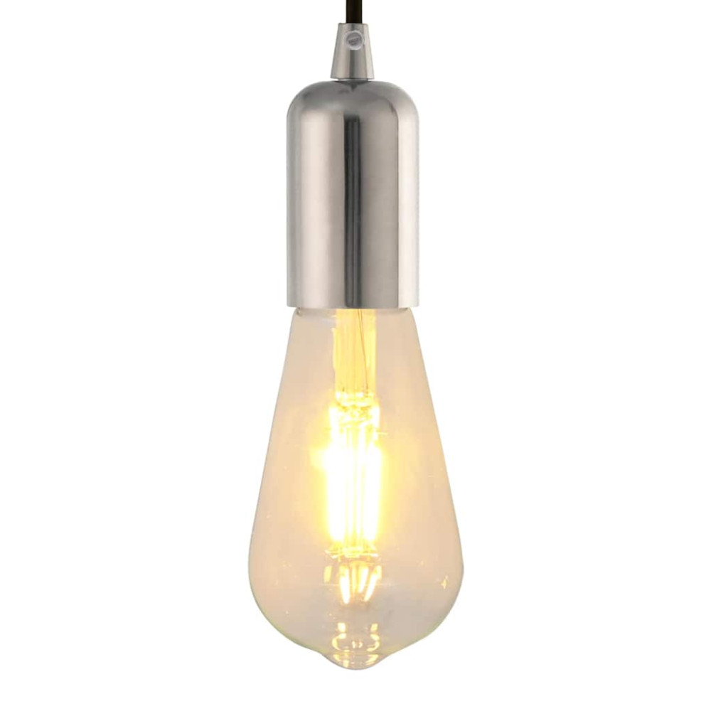 Produktbild för Lamphållare 2 st Satin Nickel E27