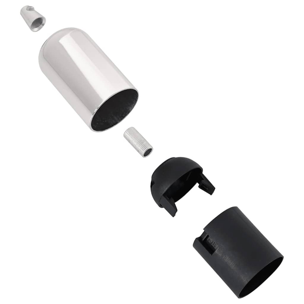 Produktbild för Lamphållare 2 st Satin Nickel E27