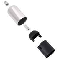 Produktbild för Lamphållare 2 st Satin Nickel E27