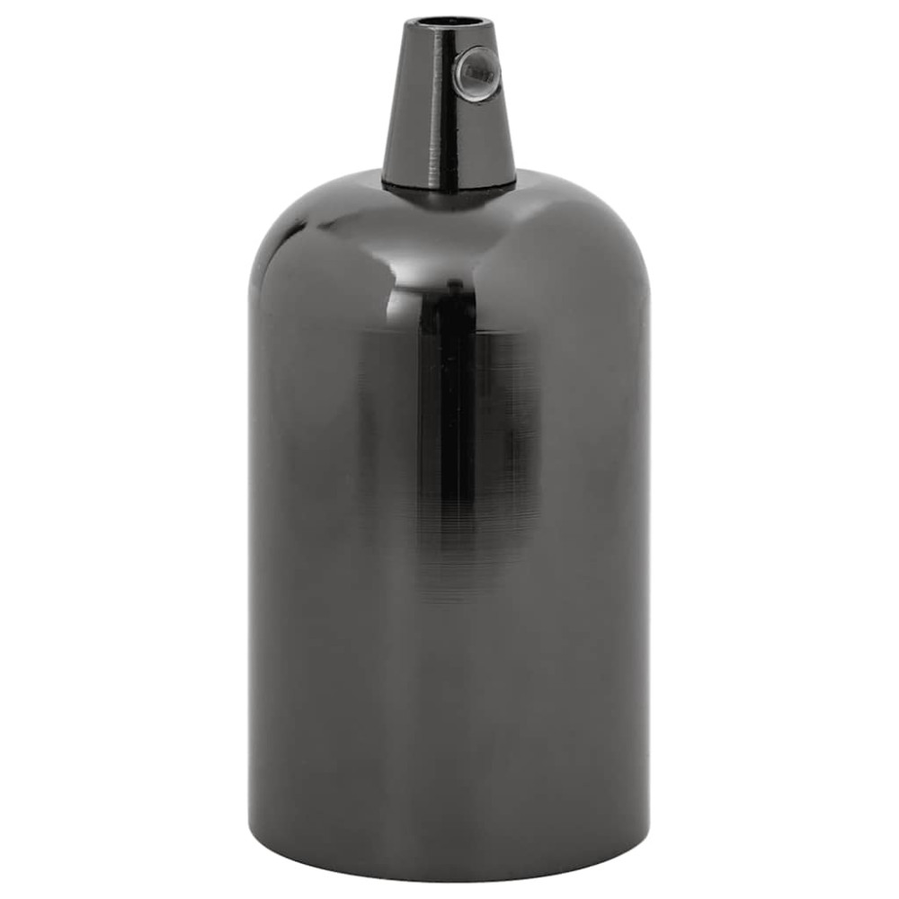 Produktbild för Lamphållare 2 st blank svart E27