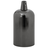 Produktbild för Lamphållare 2 st blank svart E27